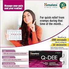 Himalaya Herbal Q DEE Cramps 8 Tablets