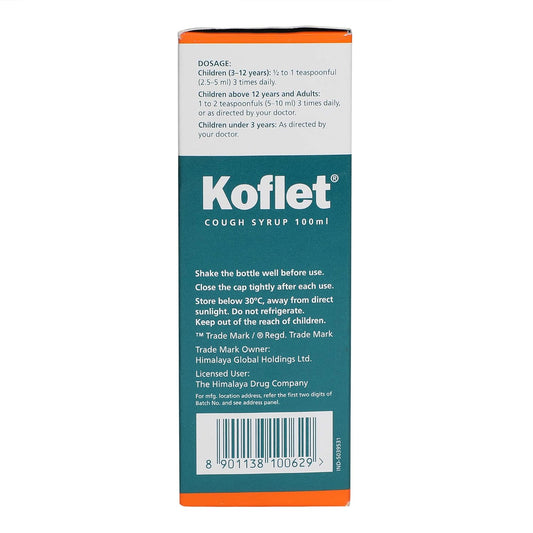 Himalaya Ayurvedic Herbal Healthcare Koflet Hustensaft 100 ml