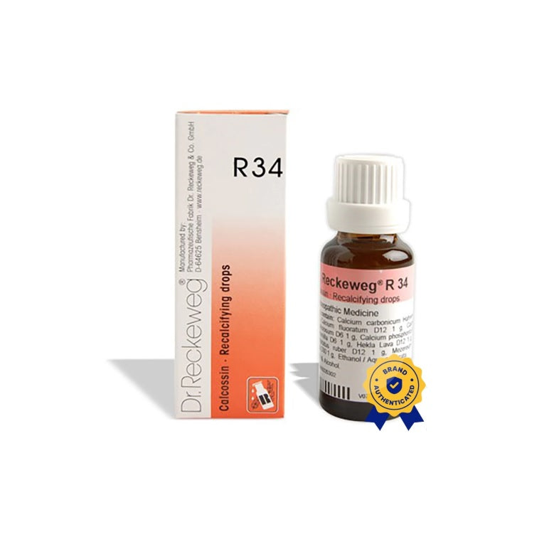 Dr Reckeweg Homoeopathy R34 Recalcifying Drops 22 ml