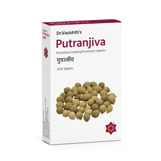 Dr.Vasishths ayurvedisches Putranjiva 3 x 10 Tabletten