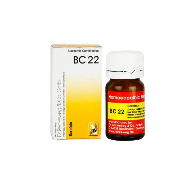 Dr Reckeweg Homoeopathy Scrofula Bio Combination 22 (BC 22) 20gm Tablet