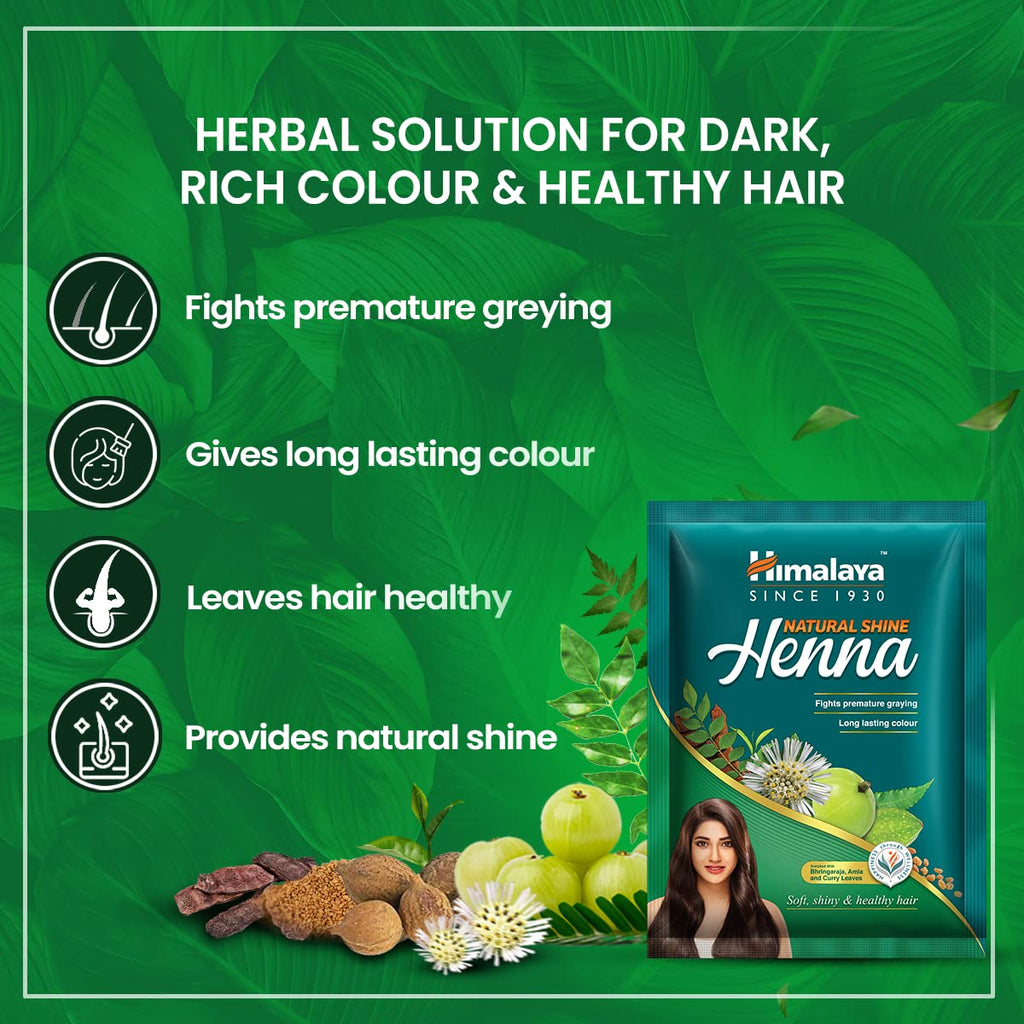 Himalaya Herbal Аюрведический уход за собой Мягкие, блестящие и здоровые волосы Натуральный блеск Порошок хны