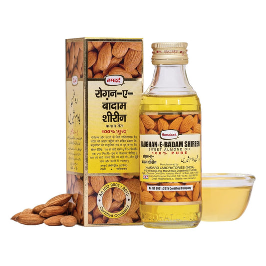 Hamdard Ayurvedic Raughan E Badam Shireen Süßmandelöl für Körper, Haut und Haar