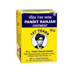 Dube Pharmacy Ayurvedic Pandit Ranjan Ointment 30 G