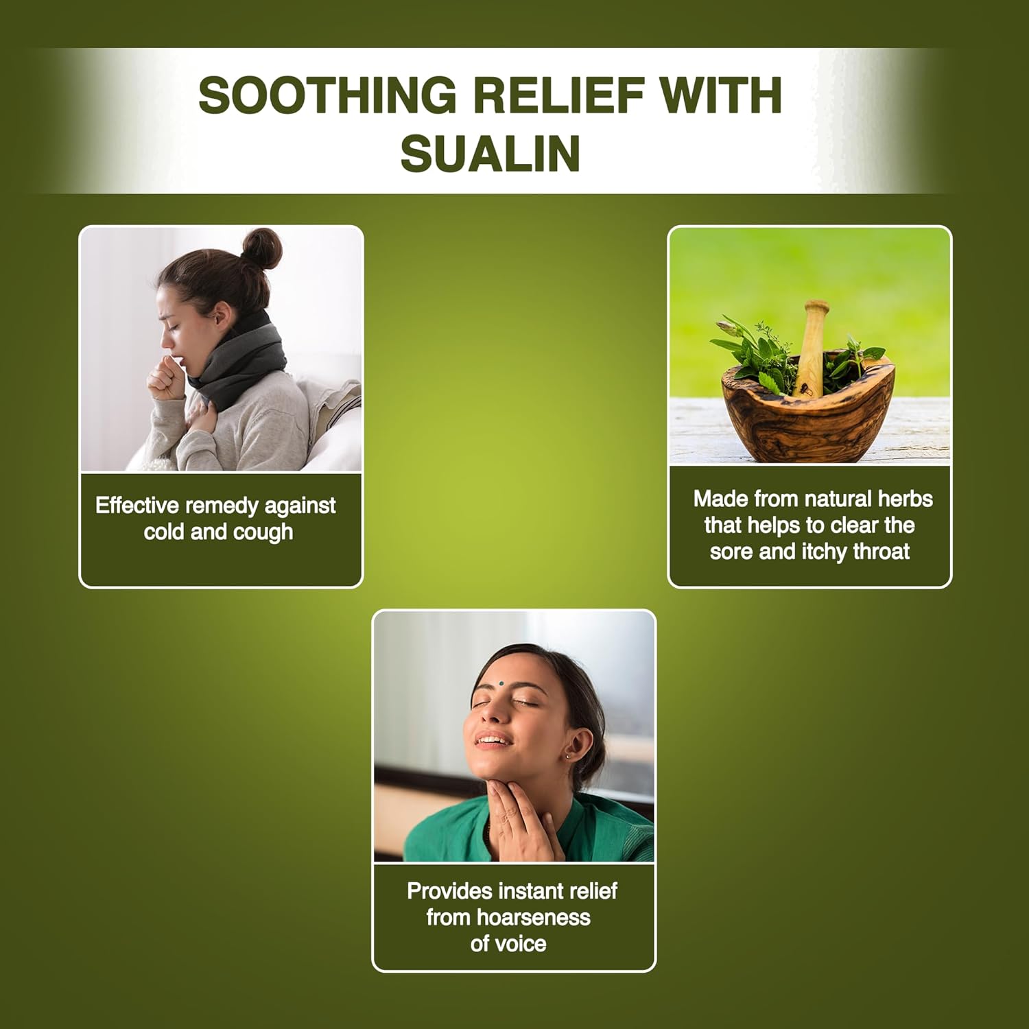 Hamdard Ayurvedic Sualin for Natural Cough And Cold Remedy 50 Tablets