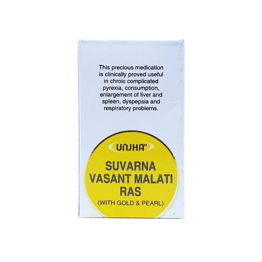 Unjha Ayurvedic Vasant Malti Ras (Swarna Yukta) Tablet