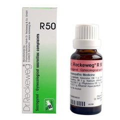 Dr Reckeweg Homoeopathy R50 Gynecological Sacroiliac Complaints Drops 22 ml