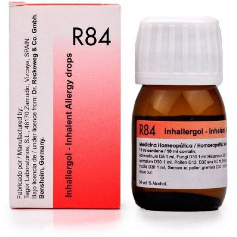 Dr Reckeweg Homoeopathy R84 Inhalent Allergy Drops 22 ml