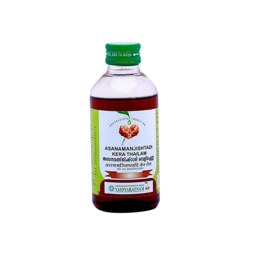 Vaidyaratnam Ayurvedic Asanamanjishtadi Kera Thailam Oil 200 Ml