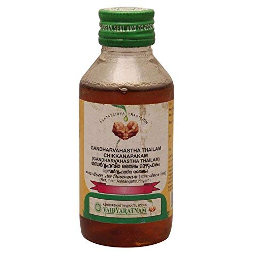 Vaidyaratnam Ayurvedic Gandharvahastha Thailam Chikkanapakam Oil 100 Ml