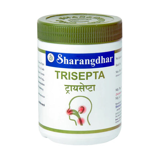 Sharangdhar Ayurvedisches Trisepta-Medikament, Tabletten gegen Ohren-, Nasen- und Halsprobleme