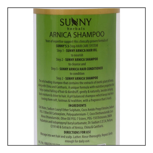 Bakson's Sunny Herbals Arnica mit Extra-Conditioner mit Arnika, China &amp; Cantharis-Shampoo