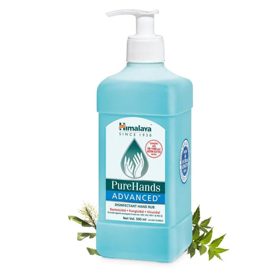 Himalaya Herbal Ayurvedic PureHands Advanced Дезинфицирующее средство для рук Бактерицидная, фунгицидная, вирулицидная жидкость 500 мл