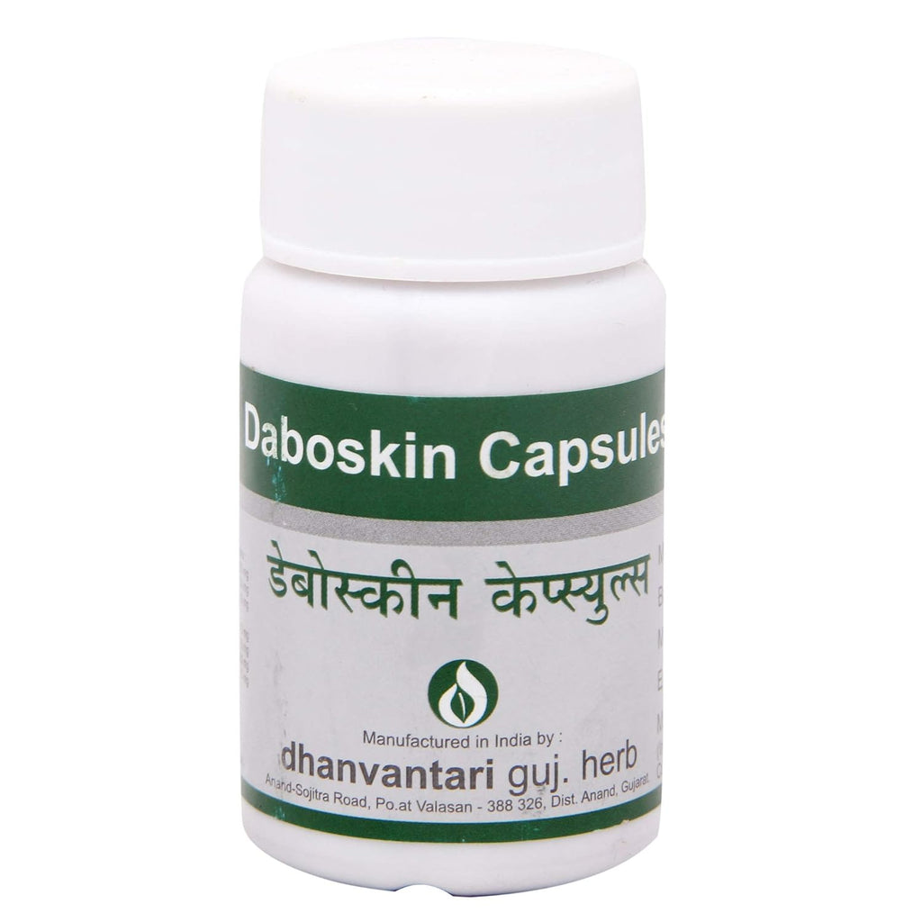 Dhanvantari Ayurvedic Daboskin Capsule & Oil 100ml | Ayurvedic Herbal Skin Wellness Supplement