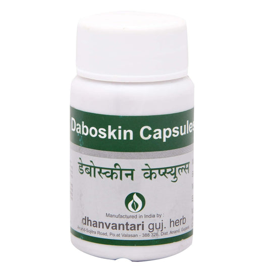 Dhanvantari Ayurvedic Daboskin Nützliche Kapseln und Öle für alle Arten von Hautkrankheiten