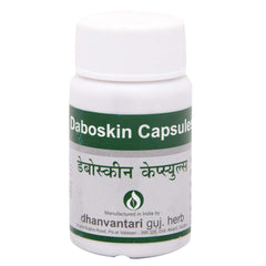 Dhanvantari Ayurvedisches Daboskin - Nützlich für alle Arten von Hautkrankheiten - Kapseln &amp; Nützlich bei Ringelflechte, Krätze und anderen Hautkrankheiten - Öl