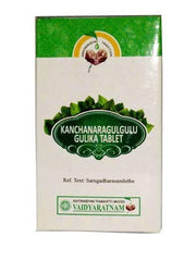 Vaidyaratnam Ayurvedisches Kanchanara Gulgulu Gulika 100 Tabletten