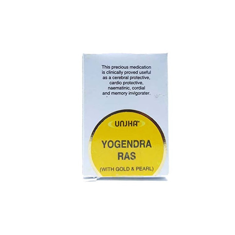 Unjha Ayurvedic Yogendra Ras mit Gold- und Perlentabletten