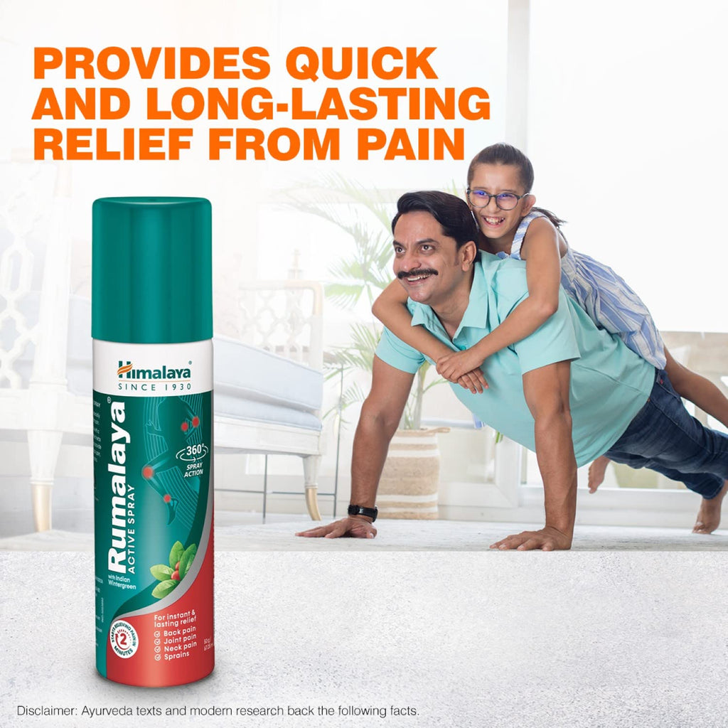 Himalaya Herbal Ayurvedic Rumalaya Active Spray Быстрое и длительное облегчение боли в теле, боли в спине, боли в коленях, боли в суставах, мышечной боли, растяжениях Начинает облегчать боль через 2 минуты