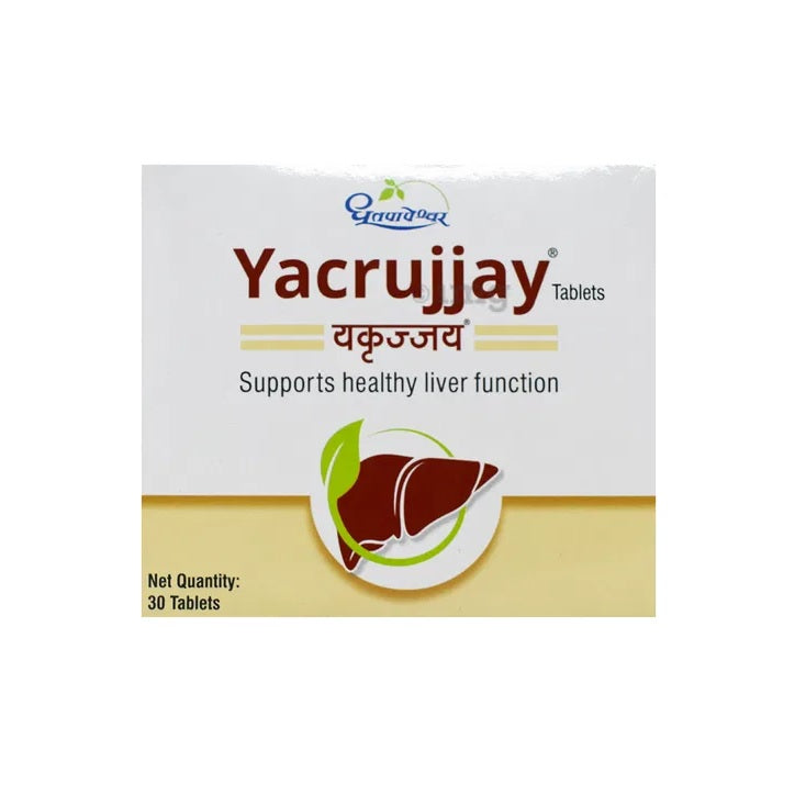 Dhootapapeshwar Ayurvedic Yacrujjay Supports Healthy Liver Function 30Tablet