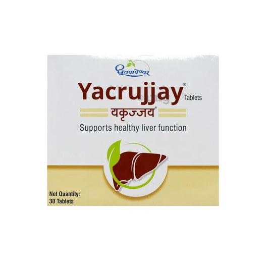 Dhootapapeshwar Ayurvedic Yacrujjay Supports Healthy Liver Function 30Tablet