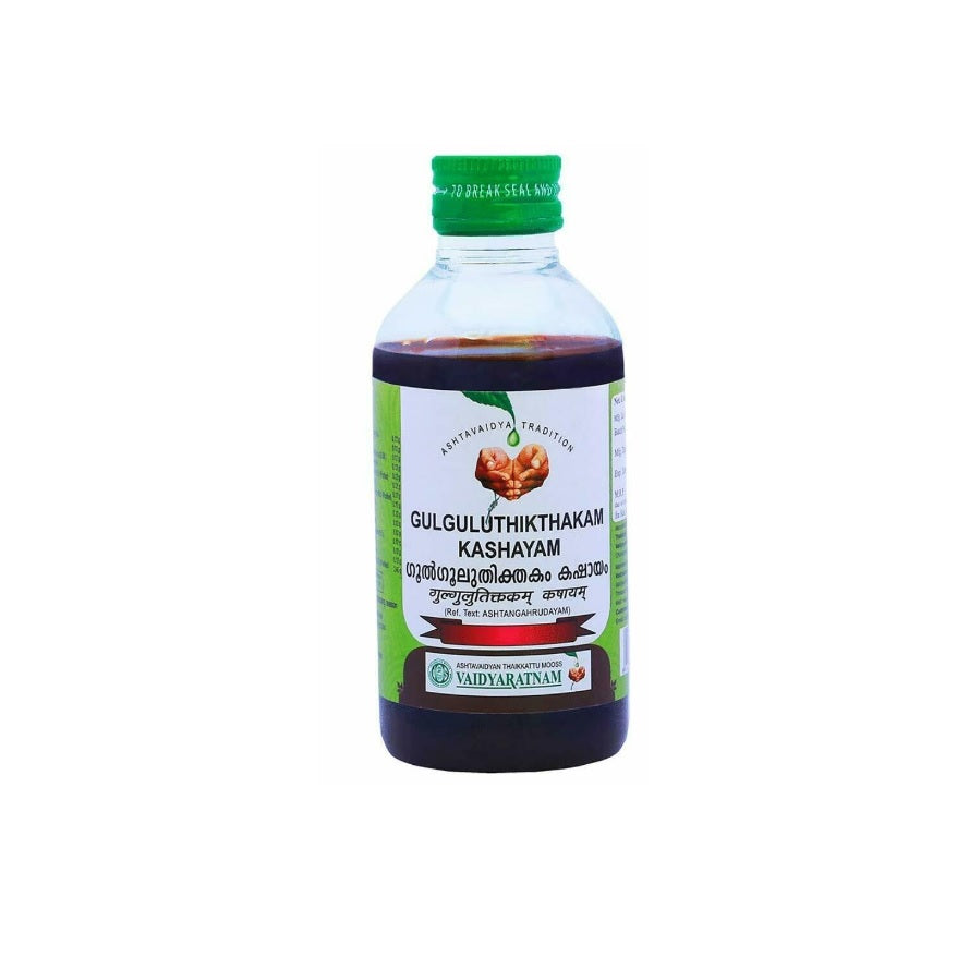 Vaidyaratnam Ayurvedic Gulguluthikthakam Kashayam Liquid 200 Ml