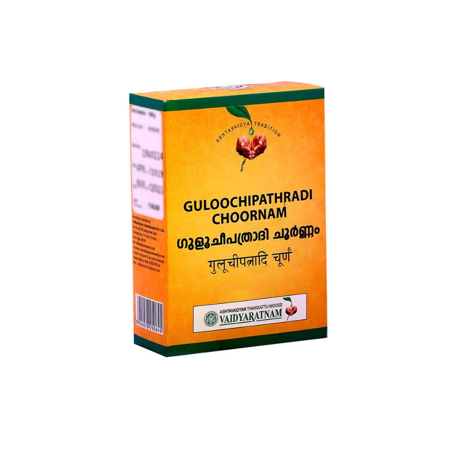 Vaidyaratnam Ayurvedisches Guloochipathradi Choornam Pulver 100g