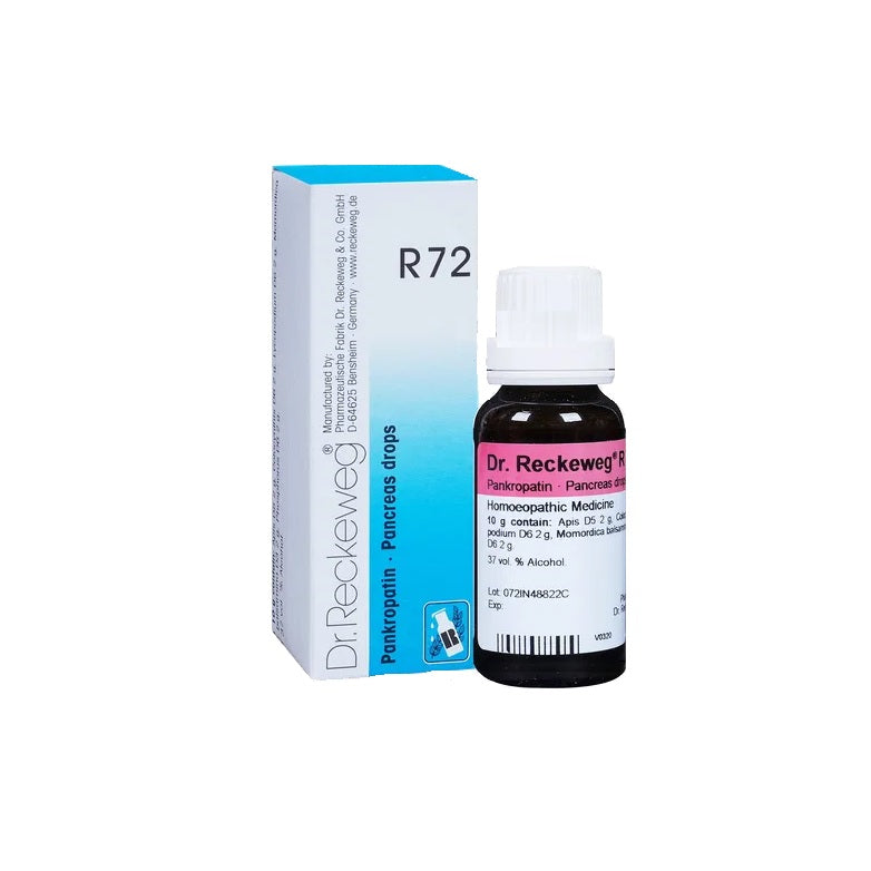 Dr Reckeweg Homoeopathy R72 Pancreas Drops 22 ml