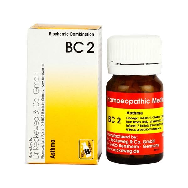 Dr Reckeweg Homoeopathy Asthma Bio Combination 2 (BC 2) 20gm Tablet