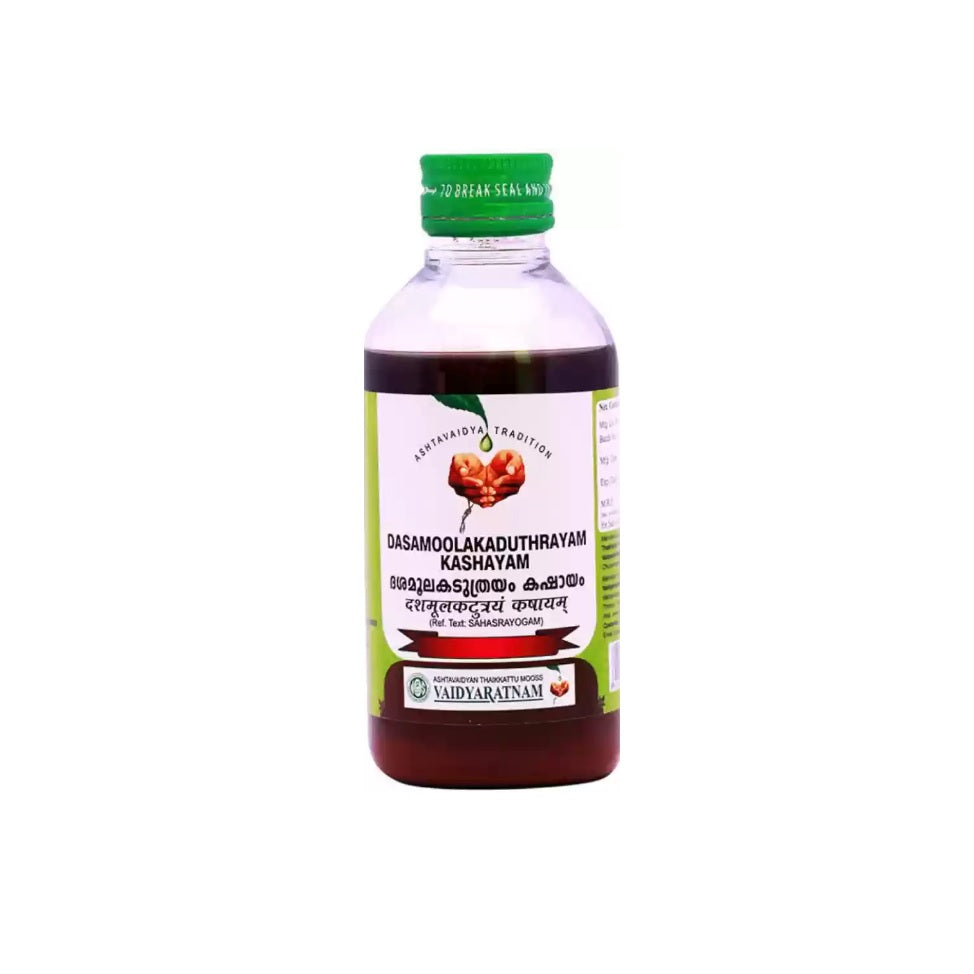 Vaidyaratnam Ayurvedische Dasamoolakaduthrayam Kashayam Flüssigkeit 200 ml