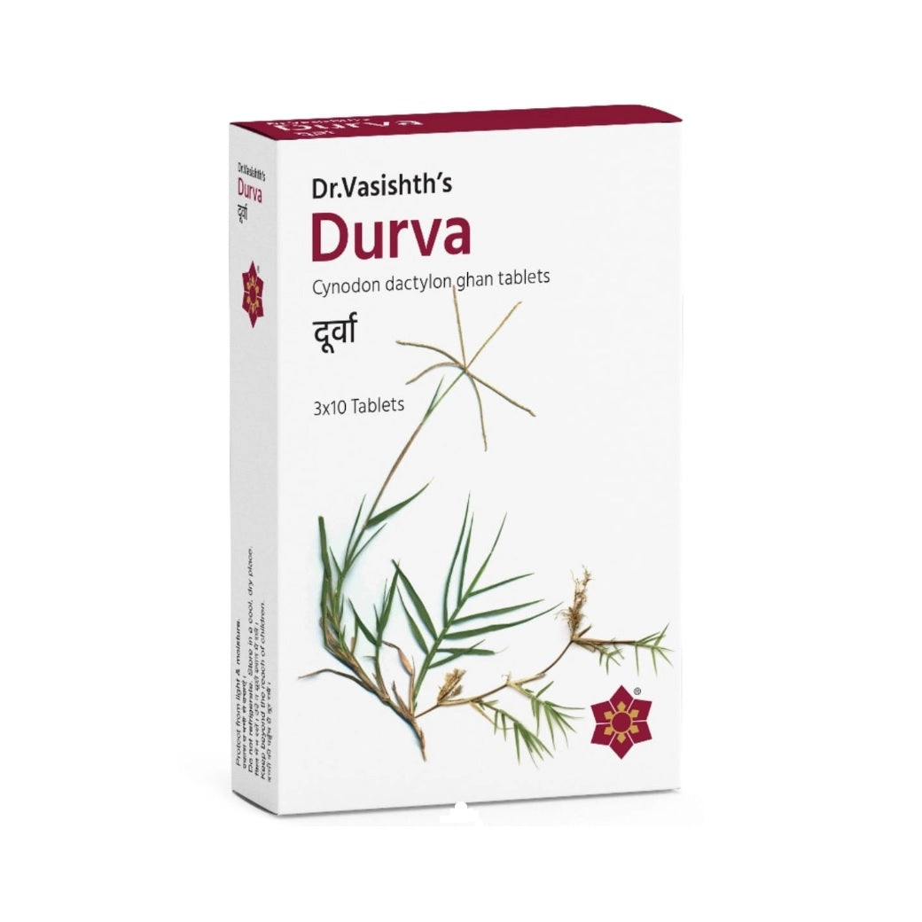 Dr Vasishth's Ayurvedic Durva 3 X 10 Tablets