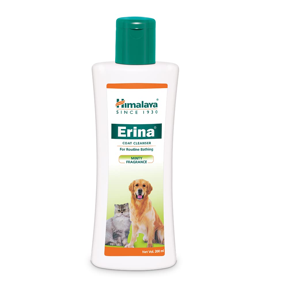 Himalaya Erina Pet Coat Cleanser For Routine Bathing Minty Fragrance Liquid