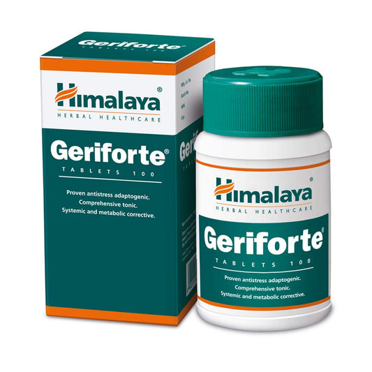 Himalaya Herbal Ayurvedic Geriforte омолаживает тело и разум, 100 таблеток