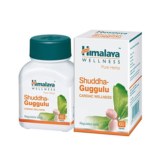 Himalaya Pure Herbs Cardiac Wellness Травяной аюрведический шуддха-гуггулу, регулирующий липиды, 60 таблеток