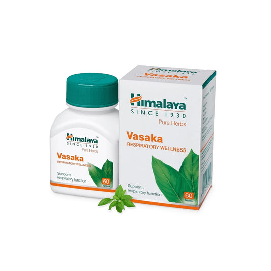 Himalaya Pure Herbs Респираторное здоровье Травяной аюрведический препарат Васака Эффективный уход за органами дыхания 60 таблеток