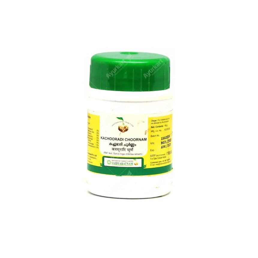 Vaidyaratnam Ayurvedic Kachooradi Choornam Powder 10g