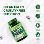 Himalayan Organics Alfalfa + Calcium Citrate Malate 1200mg Vegetarian 120 Tablets