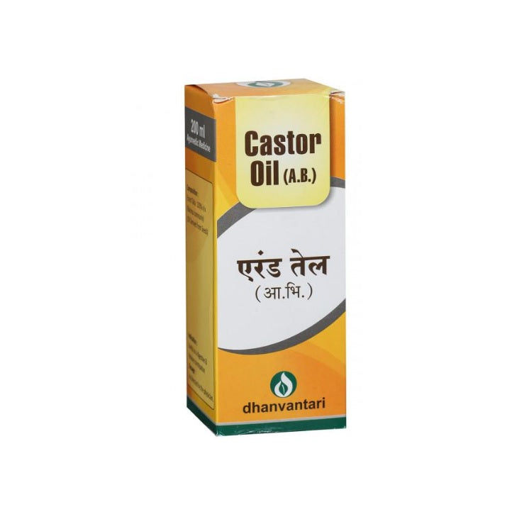 Dhanvantari Ayurvedisches Rizinusöl, nützlich bei Verdauungsproblemen und Verstopfung
