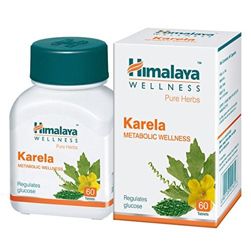 Himalaya Pure Herbs Metabolic Wellness Herbal Ayurvedic Karela регулирует уровень глюкозы 60 таблеток