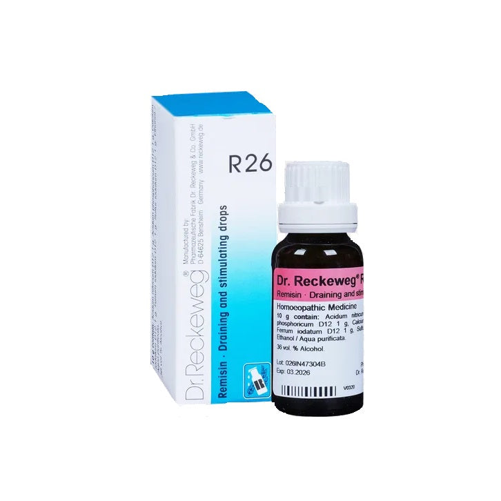 Dr Reckeweg Homoeopathy R26 Draining and Stimulating Drops 22 ml