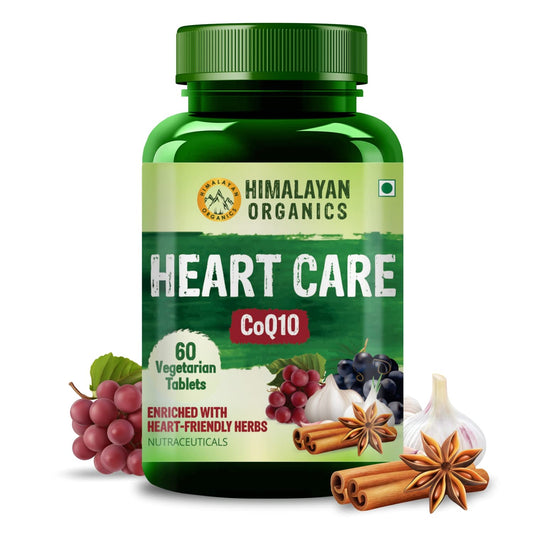 Himalayan Organics Heart Care CoQ10 Vegetarisch 60 Tabletten