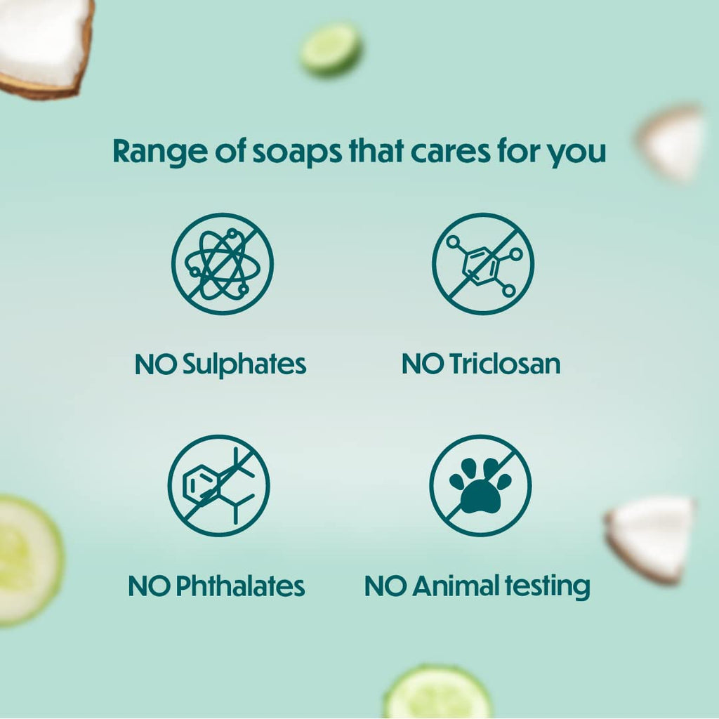 Гималайское травяное аюрведическое мыло для ухода за телом с огурцом и кокосом, освежающее и омолаживающее кожу