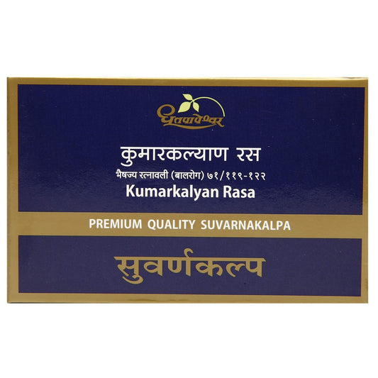 Dhootapapeshwar Ayurvedische Kumarkalyan Rasa Premium Qualität Suvarnakalpa Tabletten