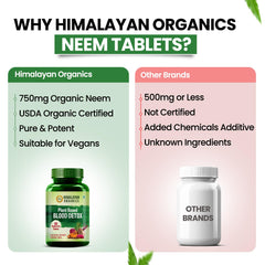 Himalayan Organics Neem Vegetarian 120 Tablets