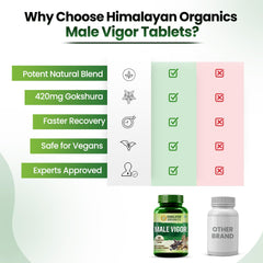 Himalayan Organics Male Vigor Vegetarian 60 Tablets