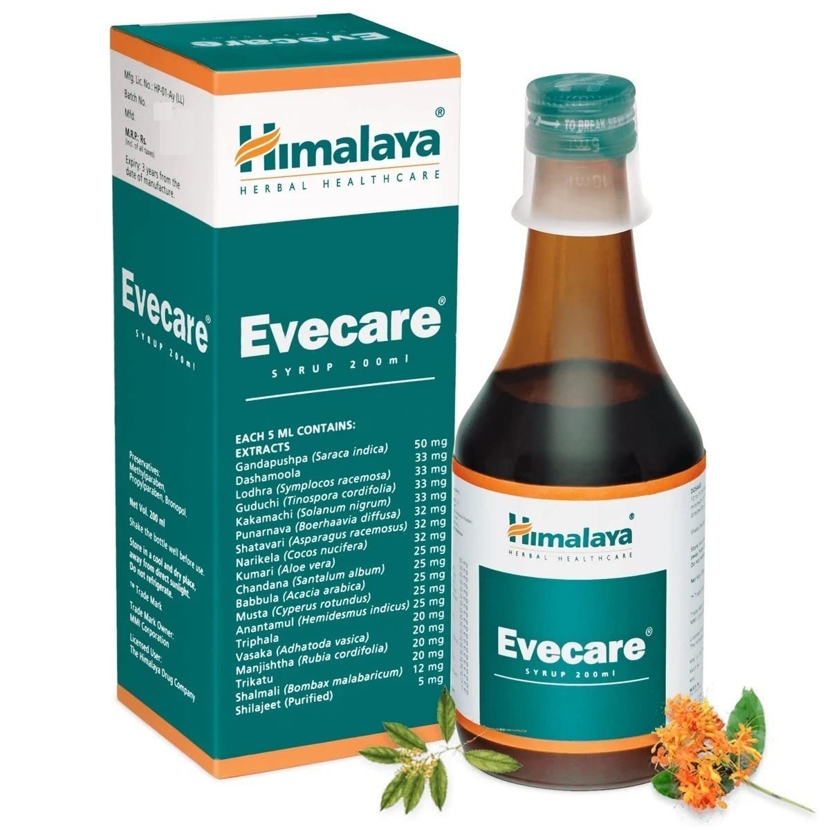 Himalaya Evecare Forte Women's Health Liquid Syrup 200 ml