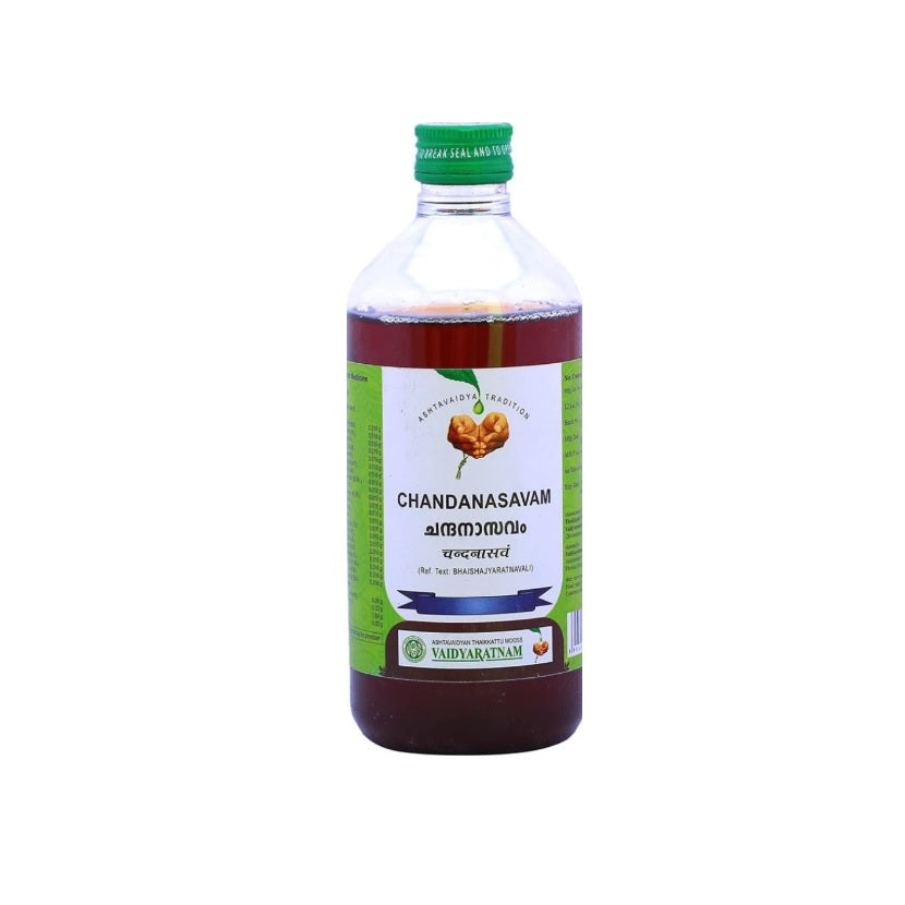 Vaidyaratnam Ayurvedische Chandanasavam-Flüssigkeit 450ml