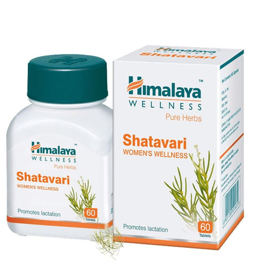 Himalaya Pure Herbs Аюрведический препарат Шатавари для женского здоровья, способствующий лактации, 60 таблеток