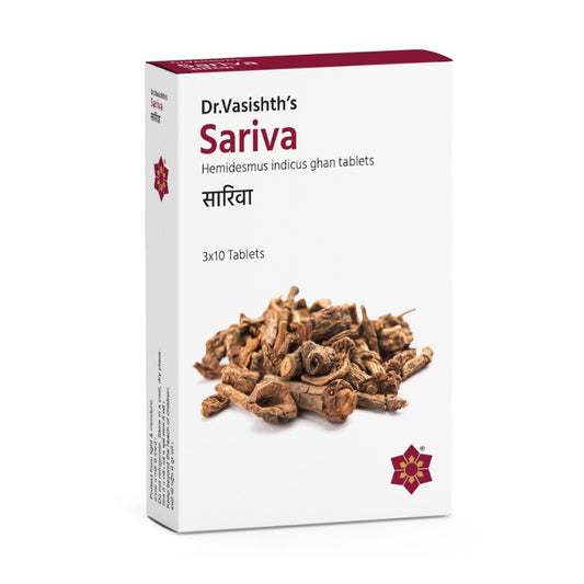 Dr.Vasishths ayurvedische Sariva 3 x 10 Tablette