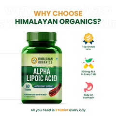 Himalayan Organics Alpha Lipoic Acid Vegetarian 60 Tablets